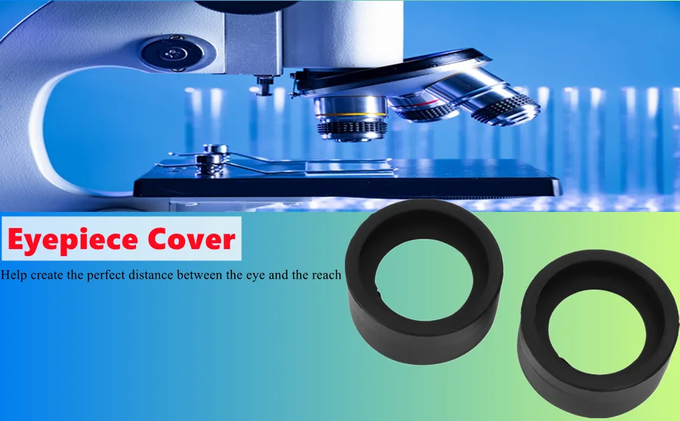 Microscope Eyepiece Cup 2Pcs Rubber Eyepiece Cover Accessory Guards Eyeshields Telescope Protector Rubber Eyecups with 36mm Diameter for Stereo Microscope (KP-H2 Flat Angle) - product information 23