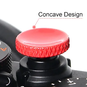 Camera Shutter Button, Upscale and Delicate Soft Shutter Release Button (3 Pack) red silver black - Show details