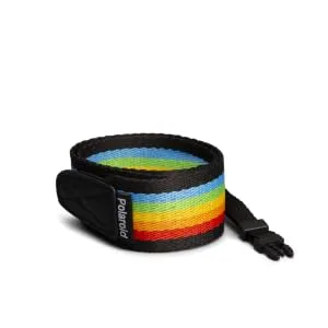 Polaroid Camera Strap Flat  Rainbow Stripe Rainbow Stripe Black - product information 1