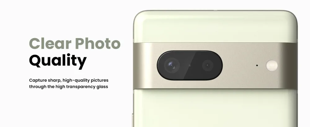 Ringke Camera Glass 3 Pack/Multi-Layer Protection Compatible with Google Pixel 7 Camera Lens Protector, Tempered Glass Camera Cover - camera protector