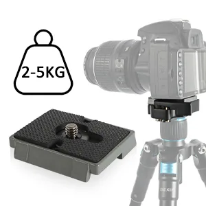 Quick Release Plate, Tripod Quick Release Plate Fit for Manfrotto 200pl-14 Rc2 Camera Tripod Head (Pack of 2) Black - Load Bearing