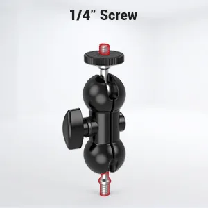 SMALLRIG Super Camera Clamp Mount, Double Ball Head Adapter, Fence Desk Table Mount for Ronin-M/Insta360/Gopro, Ball Head - 1138 - product information 3