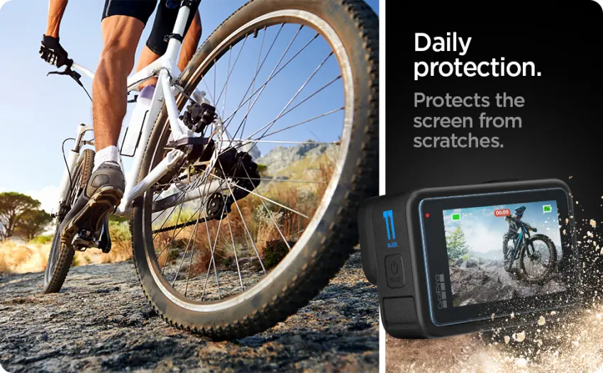 Spigen Tempered Glass Screen Protector designed for GoPro Hero 11 / GoPro Hero 10 / GoPro Hero 9 - Multi Pack - product information 1