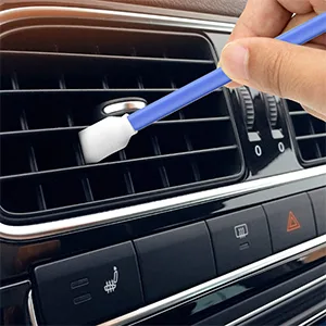 Wellgler's 5.11" Foam Cleaning Swabs,for Electronics, Camera, Gun,Optical Lens Cleaning and Clean Inkjet Printer Roland 100 blue - detailing swabs