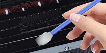 Wellgler's 5.11" Foam Cleaning Swabs,for Electronics, Camera, Gun,Optical Lens Cleaning and Clean Inkjet Printer Roland 100 blue - Printer Cleaning Swabs