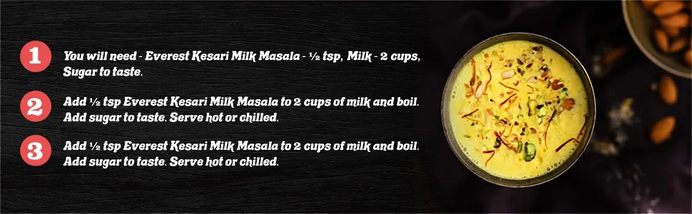 Everest Kesari Milk Masala - 50 Gram - product information 3