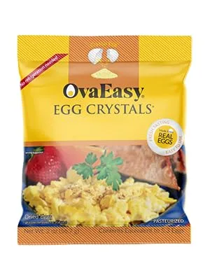 OvaEasy Whole Egg Crystals, All-Natural Powdered Eggs for Long-Term Storage, Pasteurized Egg Powder from 5 Whole Eggs (2 oz) - Nutriom OvaEasy Egg Crystals