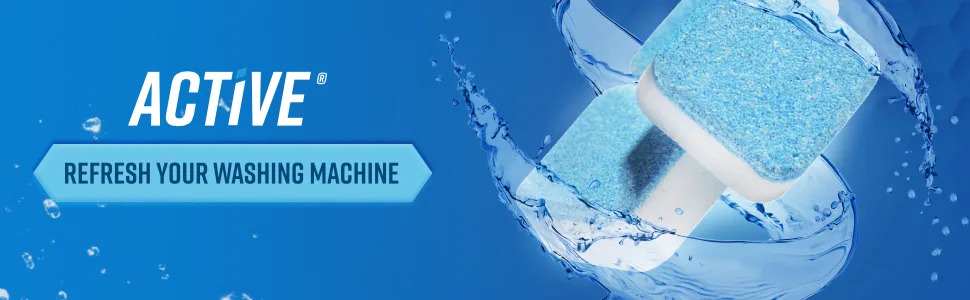 Washing Machine Cleaner Descaler 24 Pack - Deep Cleaning Tablets For HE Front Loader & Top Load Washer, Septic Safe Eco-Friendly Deodorizer, Clean Inside Drum And Laundry Tub Seal - 12 Month Supply 24 Tablets - active, washing, machine, cleaner, tablets