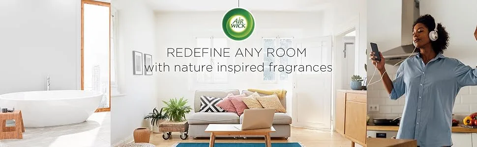 Air Wick Essential Mist, Essential Oil Diffuser, (Diffuser + 1 Refill), Mandarin & Sweet Tangerine, Air Freshener (Device and Packaging May Vary) - Redefine any room with nature inspired fragrances