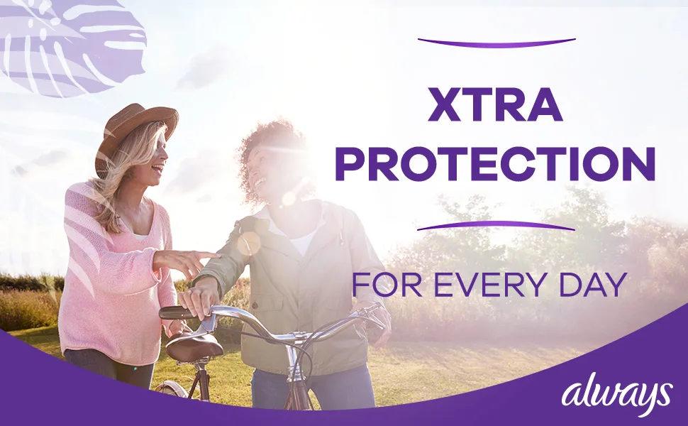 Always Anti-Bunch Xtra Protection, Panty Liners for Women, Regular, Unscented, 136 Count - Always Xtra Protection For every day