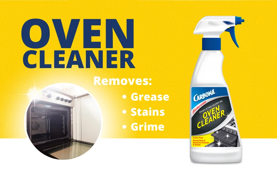 Carbona Oven Cleaner | Grease & Stain Fighting Formula | Odor Free | 16.8 Fl Oz, 1 Pack 1 Pack (16.8 Fl Oz) - oven cleaner