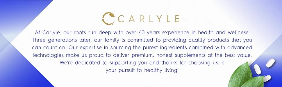 Carlyle Vitamin B1 500mg (Thiamine) | 200 Vegetarian Caplets | Non-GMO and Gluten Free Supplement - Carlyle