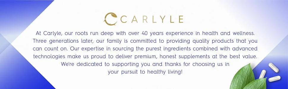 Carlyle Pantothenic Acid | 1000mg | 100 Capsules | Essential B5 Vitamin | Non-GMO, Gluten Free Supplement - Carlyle