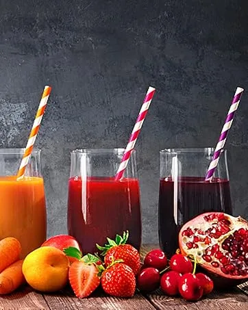 200 Pcs Colorful Plastic Long Disposable Drinking Straws. (0.23''diameter and 10.2"long) Random 200 - straws
