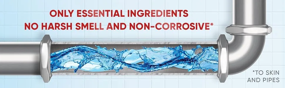 Drano Balance Drain Clog Remover and Cleaner, Non-Corrosive, Formulated Using Only Essential Ingredients, 32 Fl Oz - Only essential ingredients