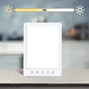 Easysleep Sun Lamp 10000 Lux LED Energy Therapy White Warm Light with 7 Timer and 10 Adjustable Brightness and with Memory Function and 2 Flexible Placement. (White) - product information 6