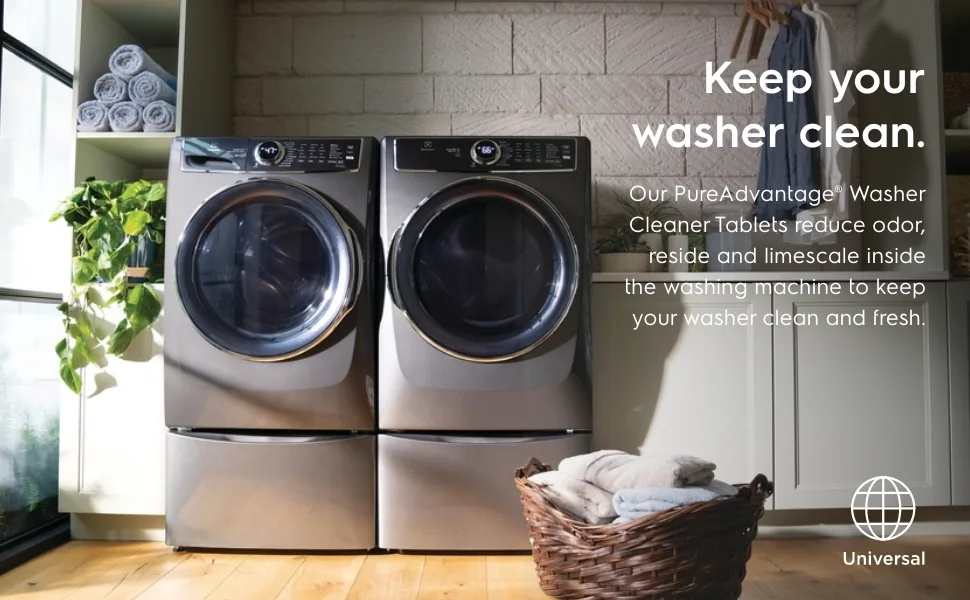 Electrolux PureAdvantage Probiotic Washer Cleaner 6 Tablets, White - Keep your washer clean