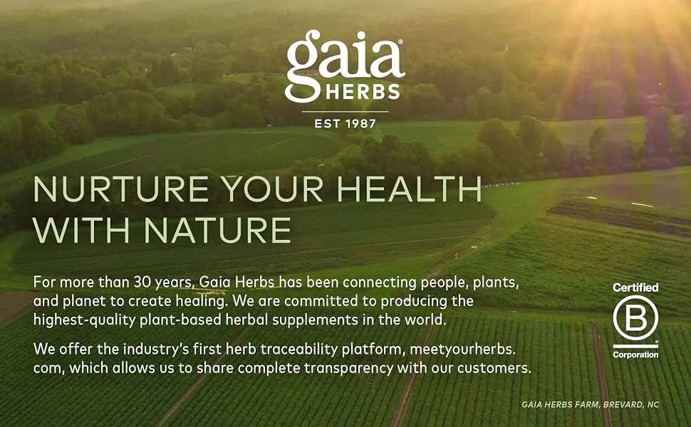 Gaia Herbs Organic Ashwagandha Gummies, Stress Support, Cinnamon, Ginger, Gluten Free, Vegan, 45 Count 45 Count (Pack of 1) - product information 1