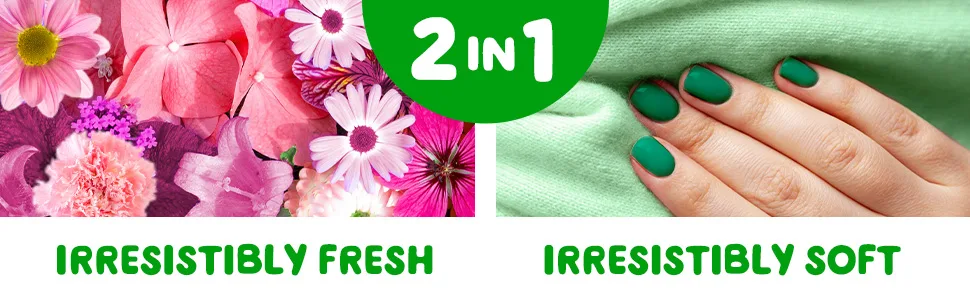 Gain Dryer Sheets, 240 Sheets, Spring Daydream Laundry Fabric Softener Sheets with Light, Long Lasting Scent - 2in1, Irresistibly Fresh, Irresistibly Soft
