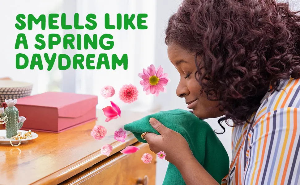 Gain Dryer Sheets, 240 Sheets, Spring Daydream Laundry Fabric Softener Sheets with Light, Long Lasting Scent - Smells like a spring daydream