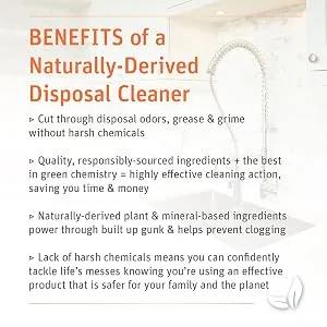 Grab Green Natural Garbage Disposal Cleaner, Deoderizer & Freshener Pods, Red Pear + MagnolieaWith Essential Oils, 12 Pods, Plant & Mineral-Based Ingredients - product information 8