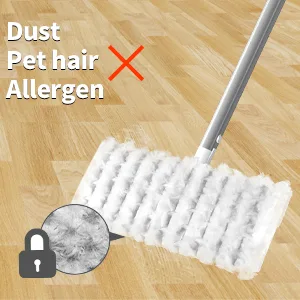 HOOWISH Dry Sweeping Cloths Refills: Multi Surface Refills for Floor Mopping and Cleaning, All Purpose Multi Surface Floor Cleaning Product & 32 Count 32 Count (Pack of 1) - electrostatic adsorption for picking up dirt&hair