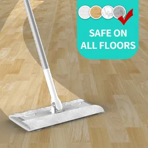 HOOWISH Dry Sweeping Cloths Refills: Multi Surface Refills for Floor Mopping and Cleaning, All Purpose Multi Surface Floor Cleaning Product & 32 Count 32 Count (Pack of 1) - Safe on all floor types