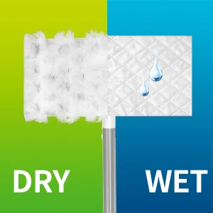 HOOWISH Dry Sweeping Cloths Refills: Multi Surface Refills for Floor Mopping and Cleaning, All Purpose Multi Surface Floor Cleaning Product & 32 Count 32 Count (Pack of 1) - Wet and Dry Mop Cloths