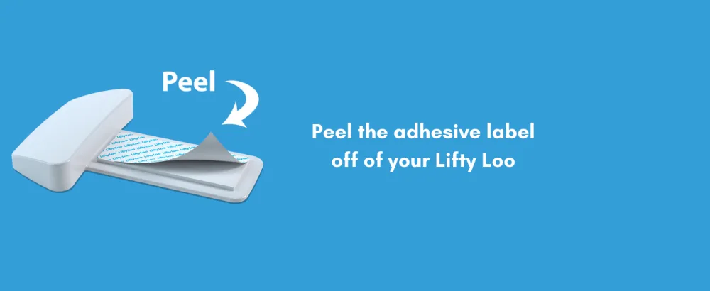 Lifty Loo Toilet Seat Handle - Lift More, Less Mess -Easy Application 2 Pack 2pk White - Lifty Loo