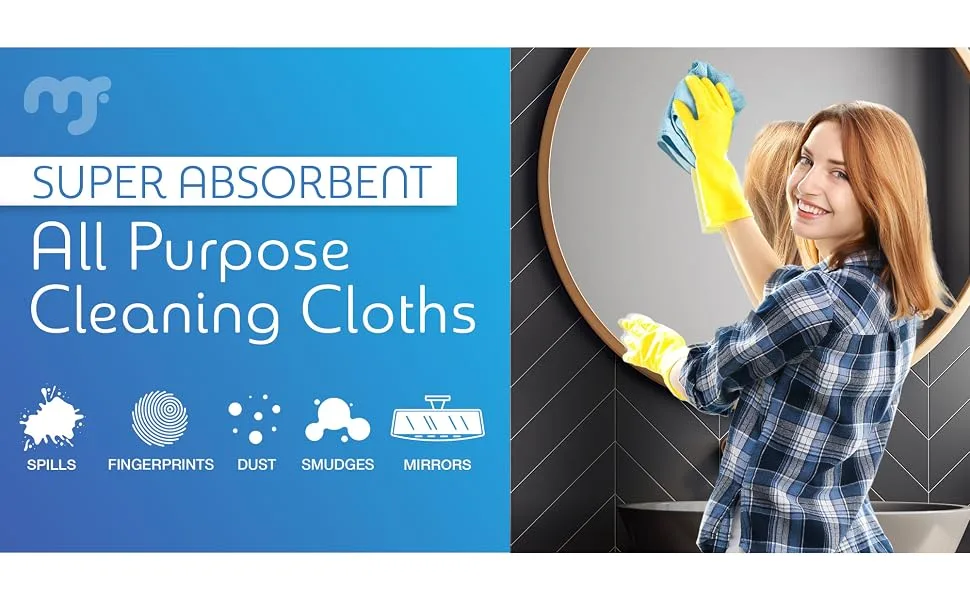 MagicFiber Microfiber Cleaning Cloth (12 Pack,13x13 in) - Thick, Soft, & Ultra Absorbent Reusable Microfiber Towel, Cleaning Rags, Micro Fiber Cloths or Dusting, Windows, Kitchenware, Cars & More! - B099GCSSM1_Module 3.