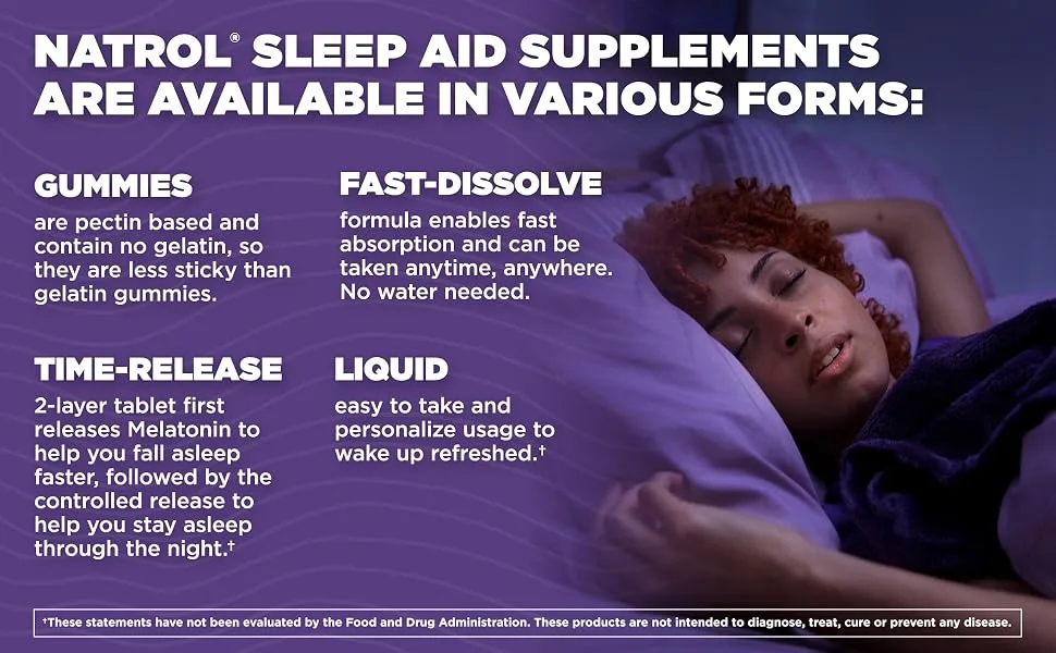 Natrol, Melatonin Fast Dissolve Tablets, Maximum Strength, 3 mg, 200 Count - GUMMIES are pectin based and contain no gelatin, so they are less sticky than gelatin gummies