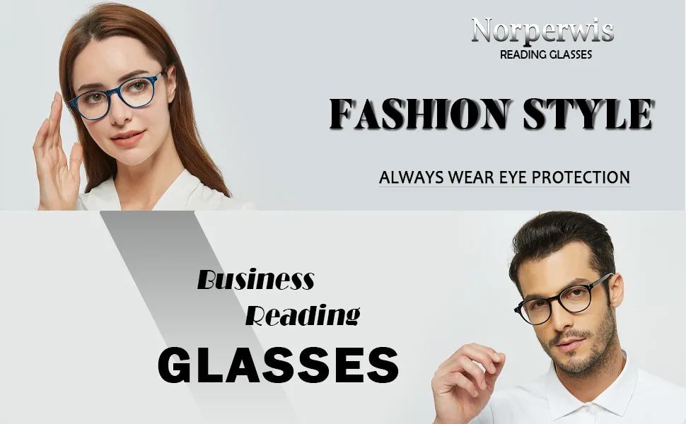 NORPERWIS 5 Pairs Reading Glasses - Standard Fit Spring Hinge Readers Glasses for Men and Women 5 Pack Mix Color 2.0 x - Norperwis reader eyeglasses for men women