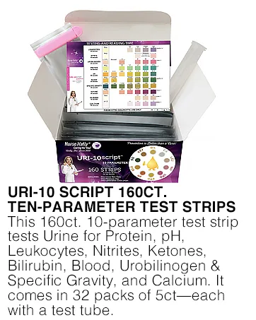Nurse Hatty 120ct. Ketone Test Strips - Fitting for Low-carb Diets - URS-1K - Ketone Script - Long Strips - Brand Story 160ct. 10-parameter Image 14