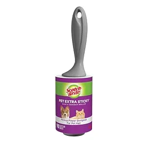 Scotch-Brite Pet Extra Sticky Large Surface Roller, Designed for Pet Hair, 60 Sheets 1 Roller - Scotch-Brite Pet Extra Sticky Lint Roller