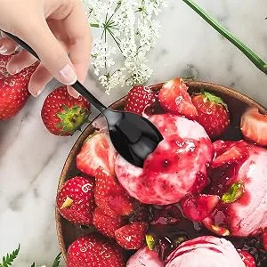 Stock Your Home (125-Count Plastic Knives, Disposable Silverware for Dinner, Heavy Duty Utensils, Heavyweight Party Flatware, Bulk Cutlery in Black - plasticware forks, spoons, knives