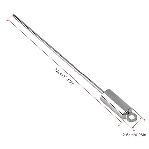 Alomejor Lobster Stick Scuba Diving Underwater Pointer Stick Rod Lanyard Strap Stainless Steel Diving Noise Maker Black - product information 18