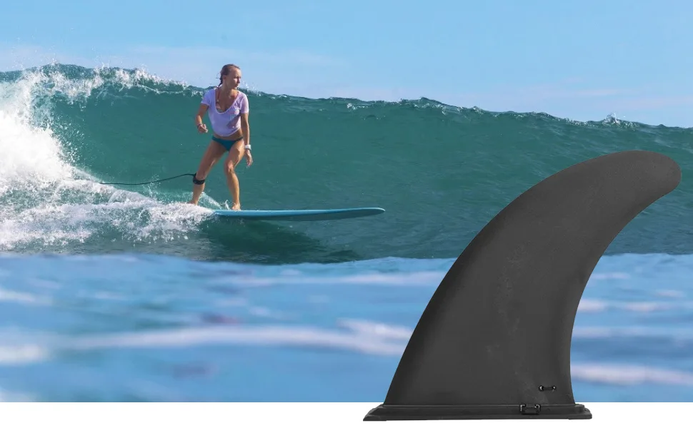 Alomejor Surf & SUP Single Fin PVC Surfboard Surfing Center Fin for Stand Up Paddle Board Surfboard Canoe - product information 18