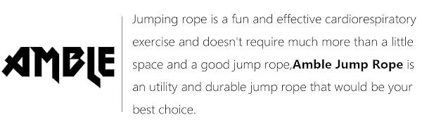 Amble Jump Rope Soft Beaded Segment Jump Rope - Adjustable for Men, Women and Kids - Tangle-Free for Keeping Fit, Training, Workout and so on - 9 Ft TWO-PACK P1 - product information 1