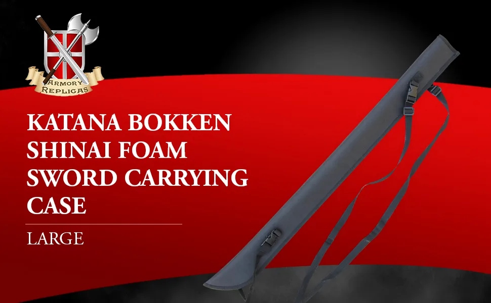 Armory Replicas Weapon Carry Cases Black Katana Bokken Large - large carrying case