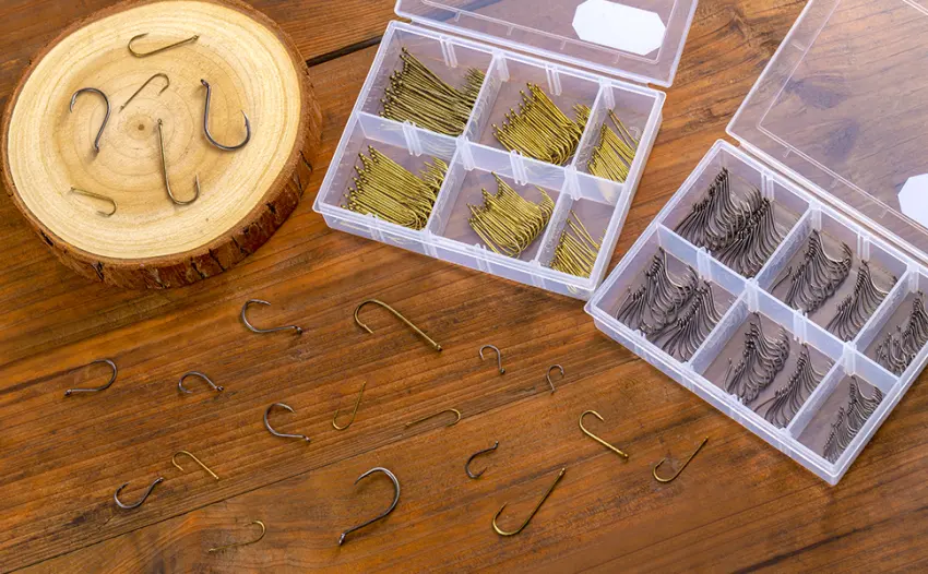 BASSDASH Saltwater Freshwater Hooks Assortment Pack, Octopus Offset Hooks and Aberdeen Hooks in Assorted Sizes, Tackle Box 180 pcs assorted Aberdeen - product information 2