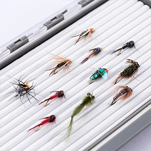 Bassdash Waterproof Fly Box Single/Double Sided Fishing Flies Storage With Foam/Silicone Slits Insert Type 8 - 121 Silicone Slits 7.4"x4.1"x0.7 - fly box