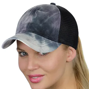 C.C Ponycap Messy High Bun Ponytail Adjustable Mesh Trucker Baseball Cap Hat White - product information 4