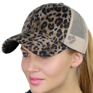 C.C Ponycap Messy High Bun Ponytail Adjustable Mesh Trucker Baseball Cap Hat White - product information 6