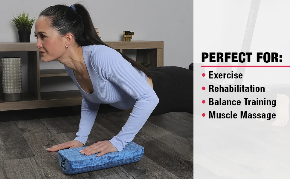 CanDo Black Composite High-Density Foam Rollers for Muscle Restoration Massage Therapy Sport Recovery and Physical Therapy 6" x 12" Half-Round - cando foam rollers blue eva foam premium fitness muscle roller