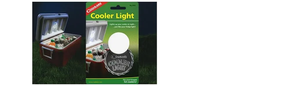 Coghlan's Inside Cooler Lid Light, Gray - cooler, light, auto, find, lid, automatically, stick, battery, illuminate, tool, toy, storage