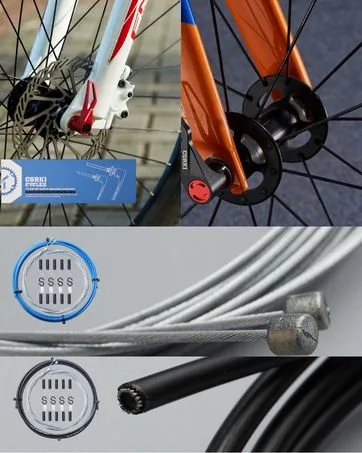 corki Universal Bicycle Shifter Cable Housing Set for Shimano Sram Derailleur Black - Brake Cable _ quick release