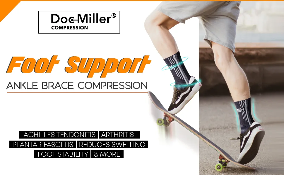 Doc Miller Ankle Brace for Women & Men: Sprained Ankle Support, Best Ankle Braces, Sprain Recovery, Foot Pain Relief, Stabilizer & Compression Sleeve Blue X-Large - Pair Ankle Brace Compression Sock Foot Sleeve Support Reduces Swelling Pain Relief Recovery