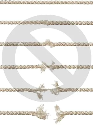 Battle Rope Anchor Strap Kit | Heavy Duty Reinforced Nylon | Easy and Fast Setup | Stops Rope Damage | Stainless Steel Carabiner | Includes Exercise Guide | Black with White Stripe - Battle Rope Protection