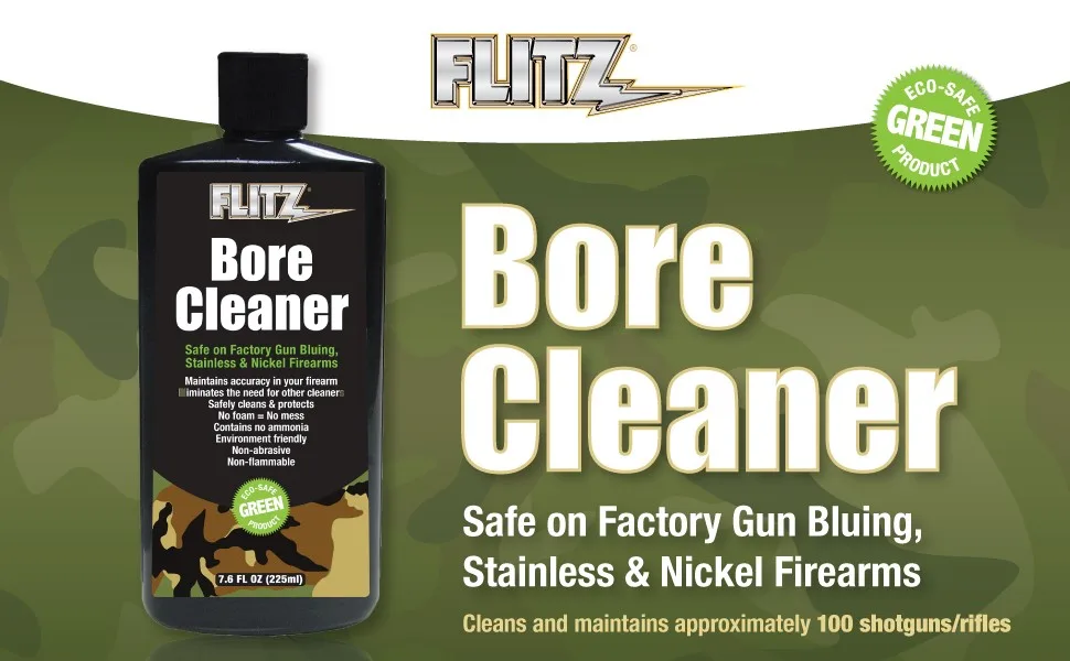 Flitz GB 04985 Gun Bore Cleaner, 7.6 oz. Bottle , Black Single - product information 1