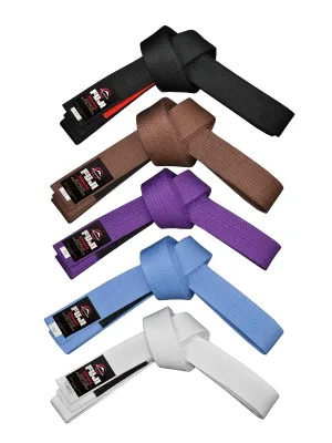FUJI  Premium Cotton Blend BJJ Belt A2 White - FUJI Spats Compression Pants